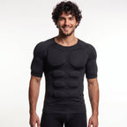 🔥 Men's Muscle Fit Compression Shirt – Creates a Stronger Silhouette with Comfort & Confidence