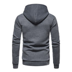 Men's Casual Cotton Jacquard Pullover Hoodie
