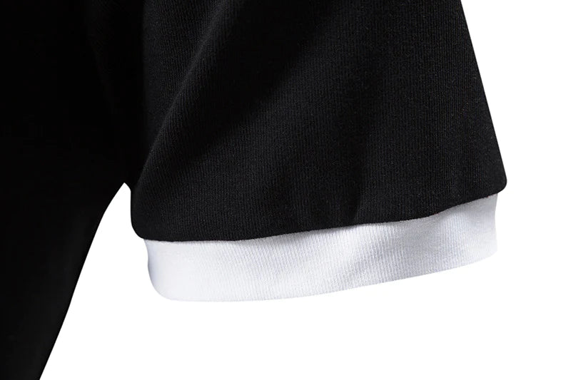 Summer short-sleeved basic models stand-up collar polo shirt men's T-shirt tops