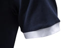 Summer short-sleeved basic models stand-up collar polo shirt men's T-shirt tops