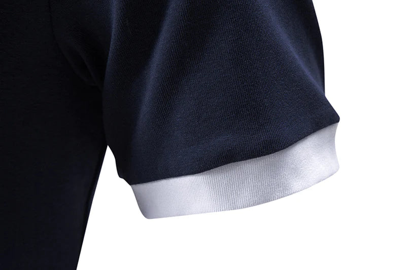 Summer short-sleeved basic models stand-up collar polo shirt men's T-shirt tops