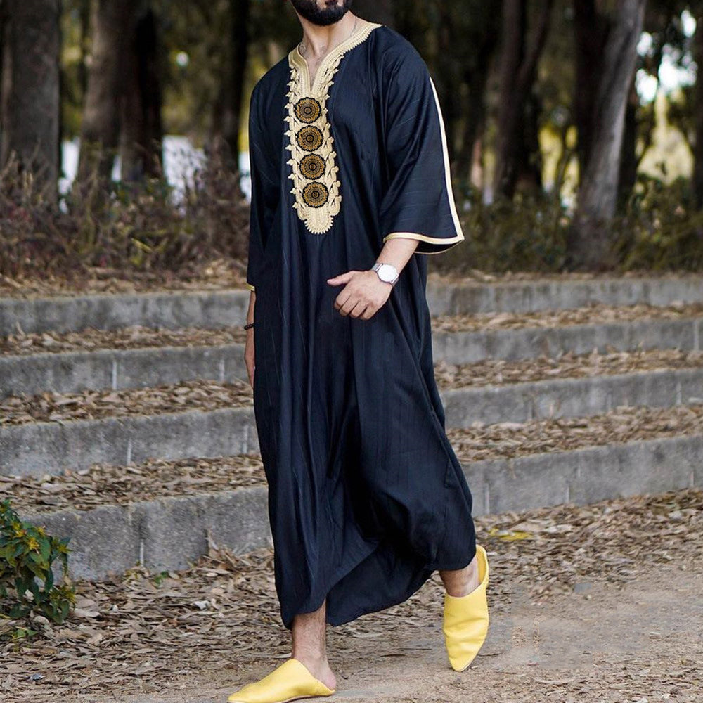 Loose V Neck Robe