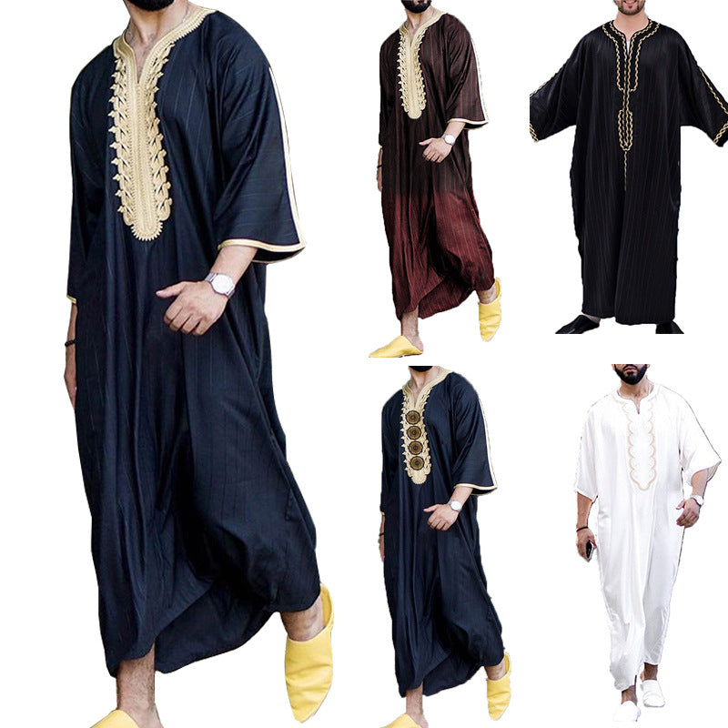 Loose V Neck Robe