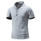 Summer short-sleeved basic models stand-up collar polo shirt men's T-shirt tops