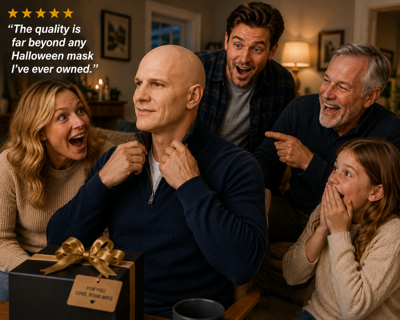 Premium Hyper-Realistic Full Head Silicone Mask
