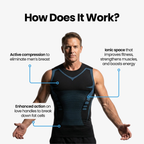 💪 Men’s Muscle Fit Compression Top – Enhances Your Natural Shape with Comfort & Confidence