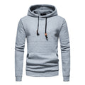 Men's Casual Cotton Jacquard Pullover Hoodie