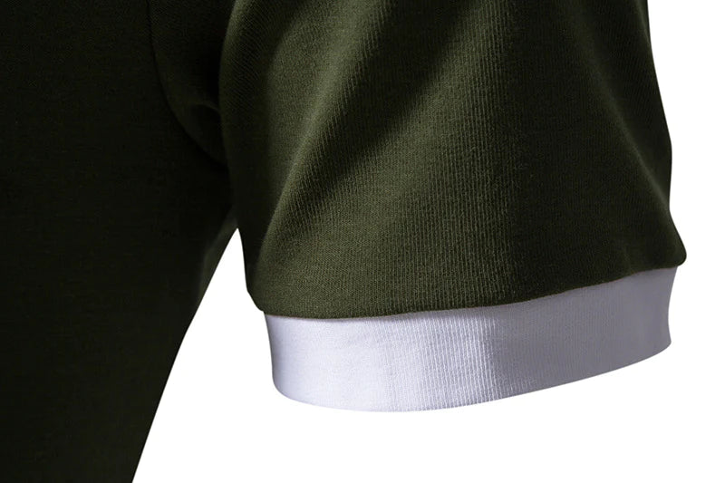 Summer short-sleeved basic models stand-up collar polo shirt men's T-shirt tops