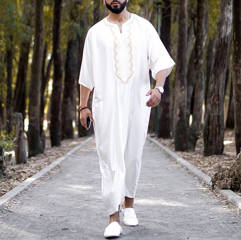 Loose V Neck Robe