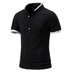 Summer short-sleeved basic models stand-up collar polo shirt men's T-shirt tops